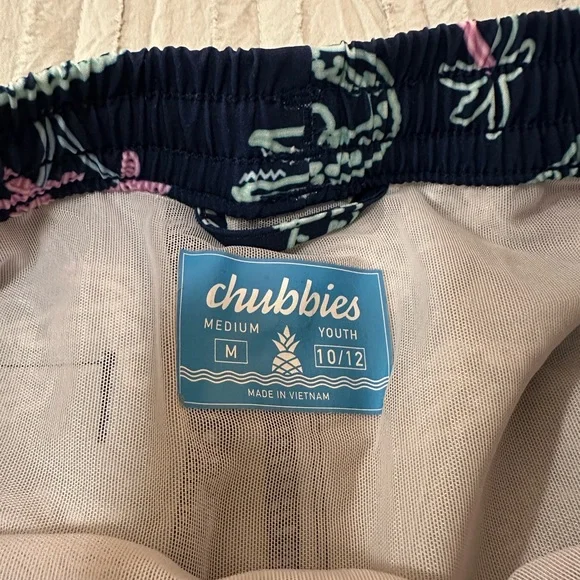 Chubbies Neon Glade Swim Shorts | Size YM - Picture 4 of 6